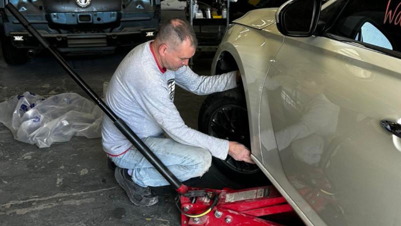 pointless dent repair being completed